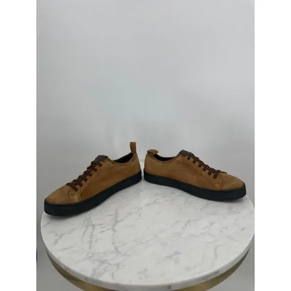 NEW Martin Dingmen Signature Sheep Skin Tobacco Brown Sneakers Men’s 8.5 - Picture 6 of 8